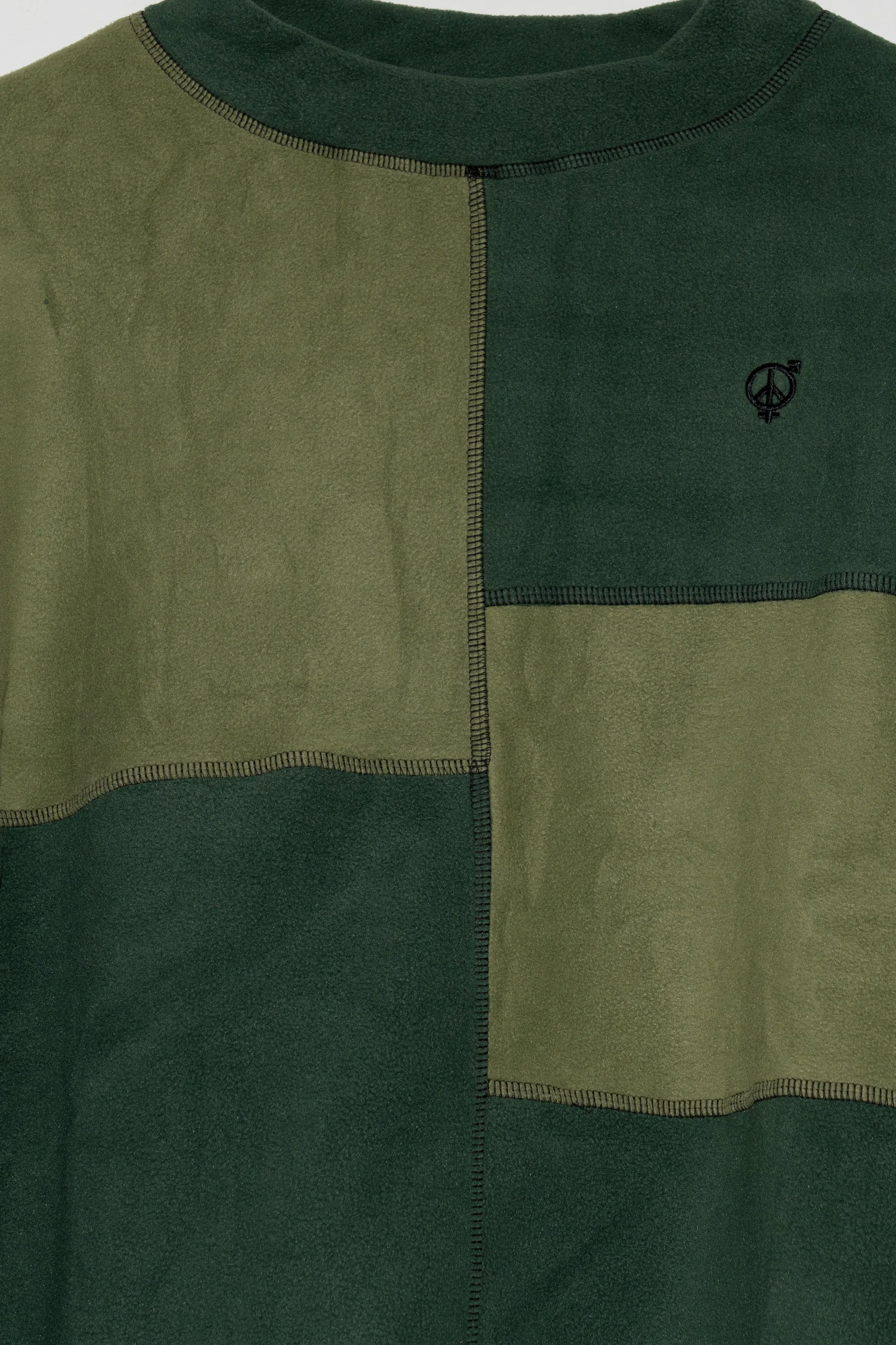 SEXHIPPIES - BOX FLEECE CREW NECK IN OLIVE