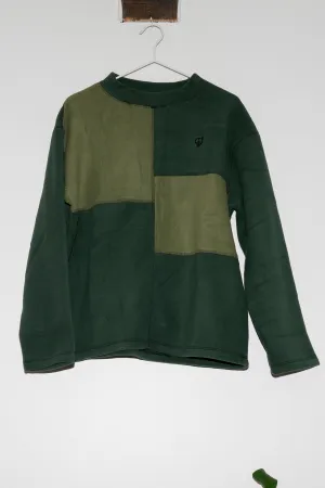 SEXHIPPIES - BOX FLEECE CREW NECK IN OLIVE