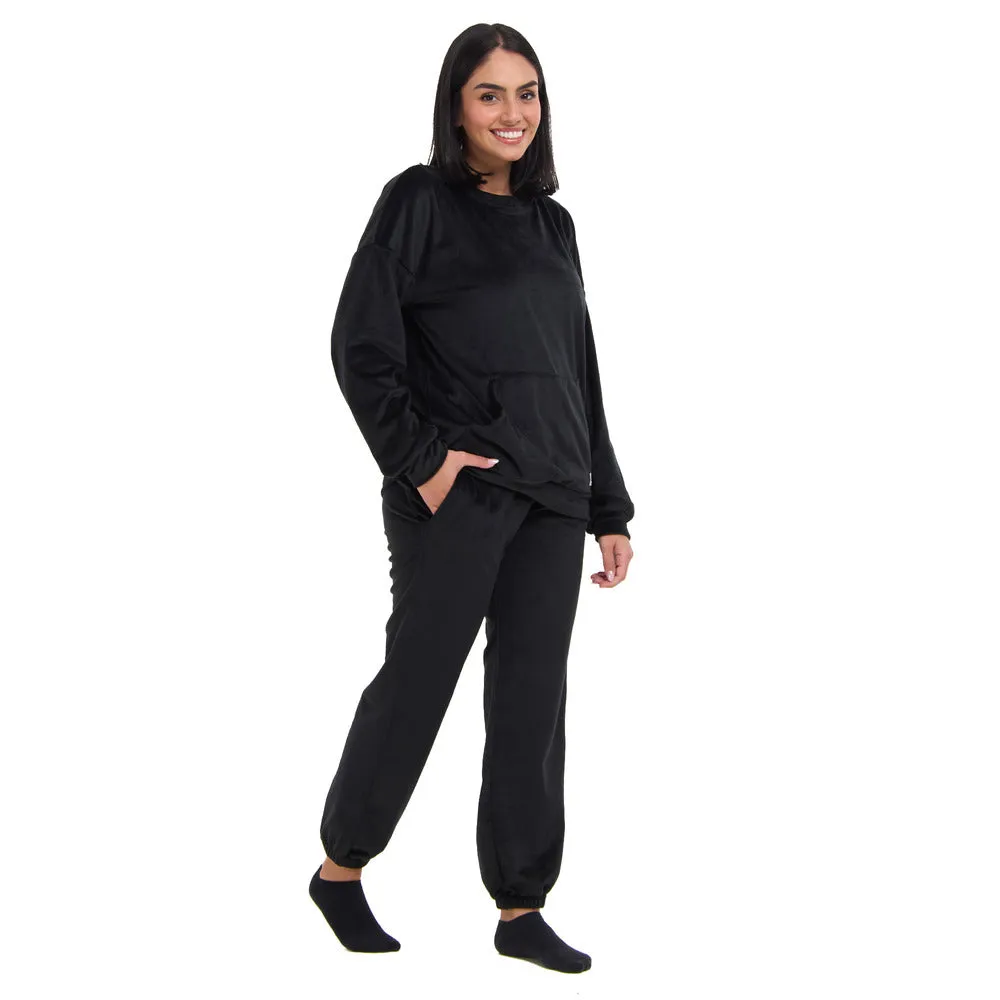 Snuggs women winter pajama Black Set