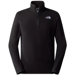 The North Face Mens 100 Glacier 1/4 Zip Jacket Black