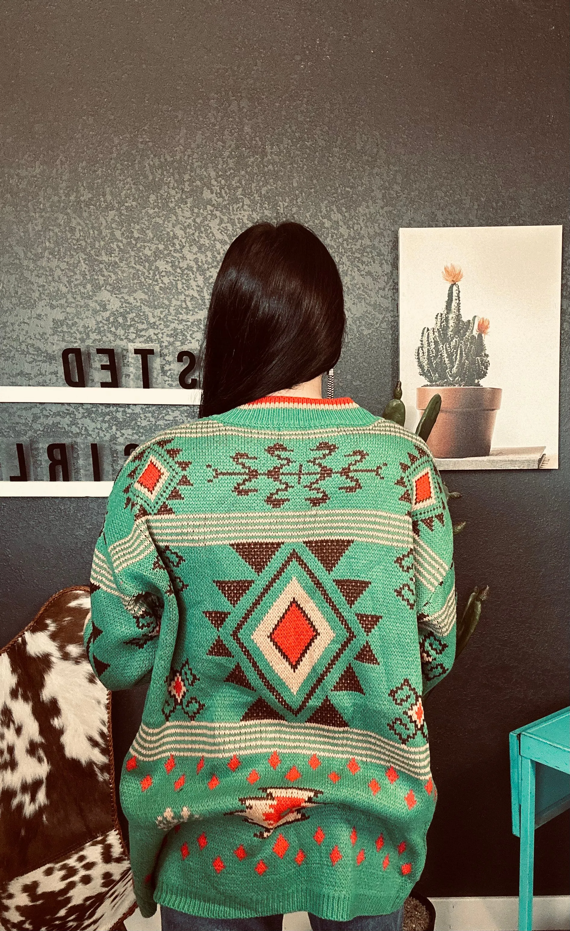 The Tania Teal Cardigan