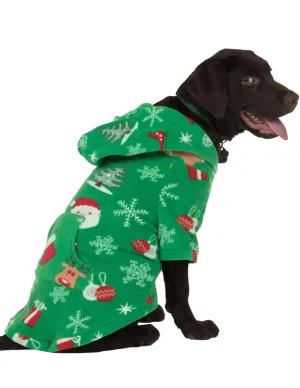 Tis The Season Pet Pjs Fleece Hoodie