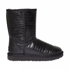 UGG Classic Short Croco Black Boots