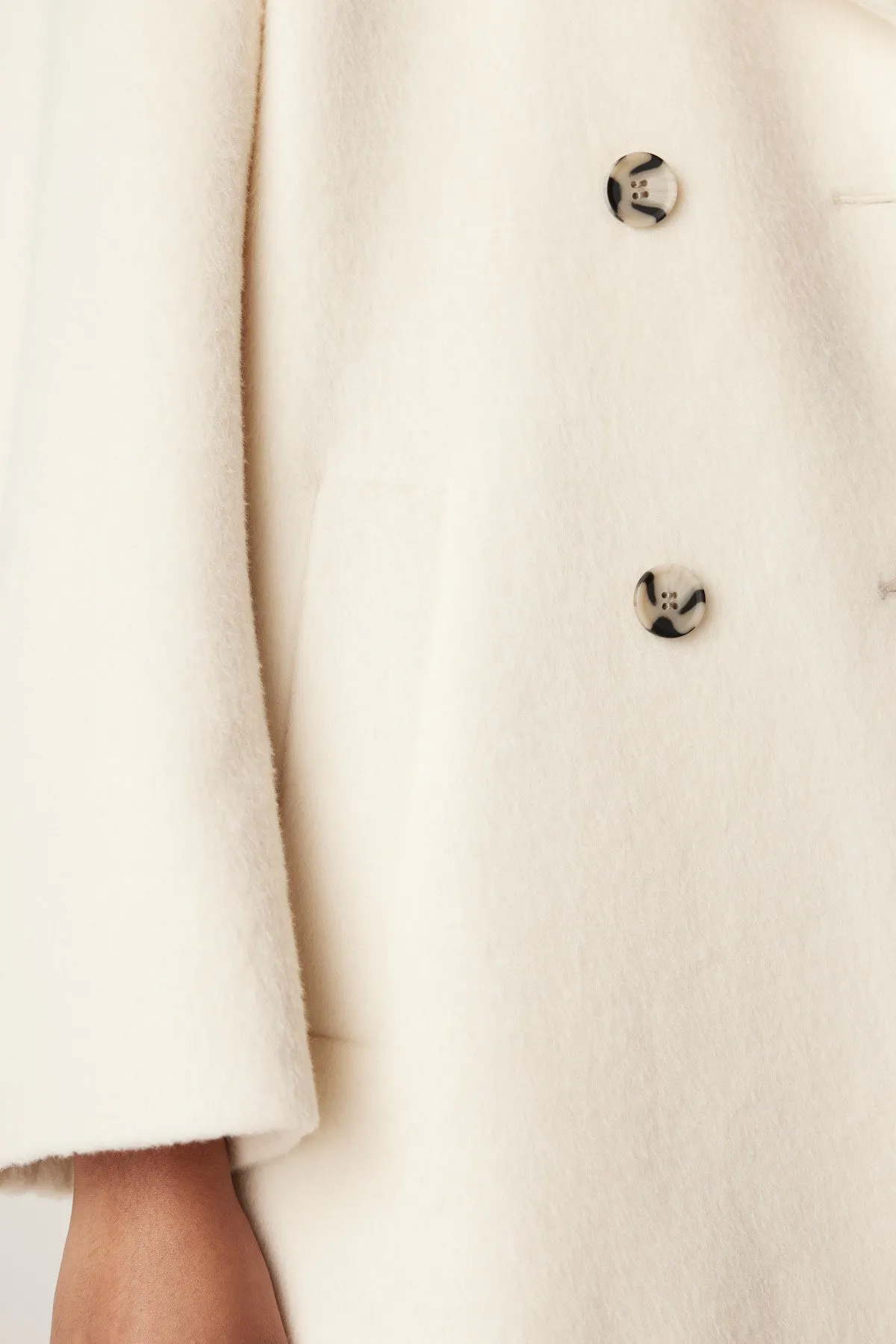 Vicuna Coat - Winter White