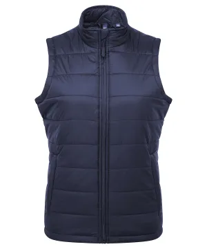 Womens Recyclight padded gilet | Navy