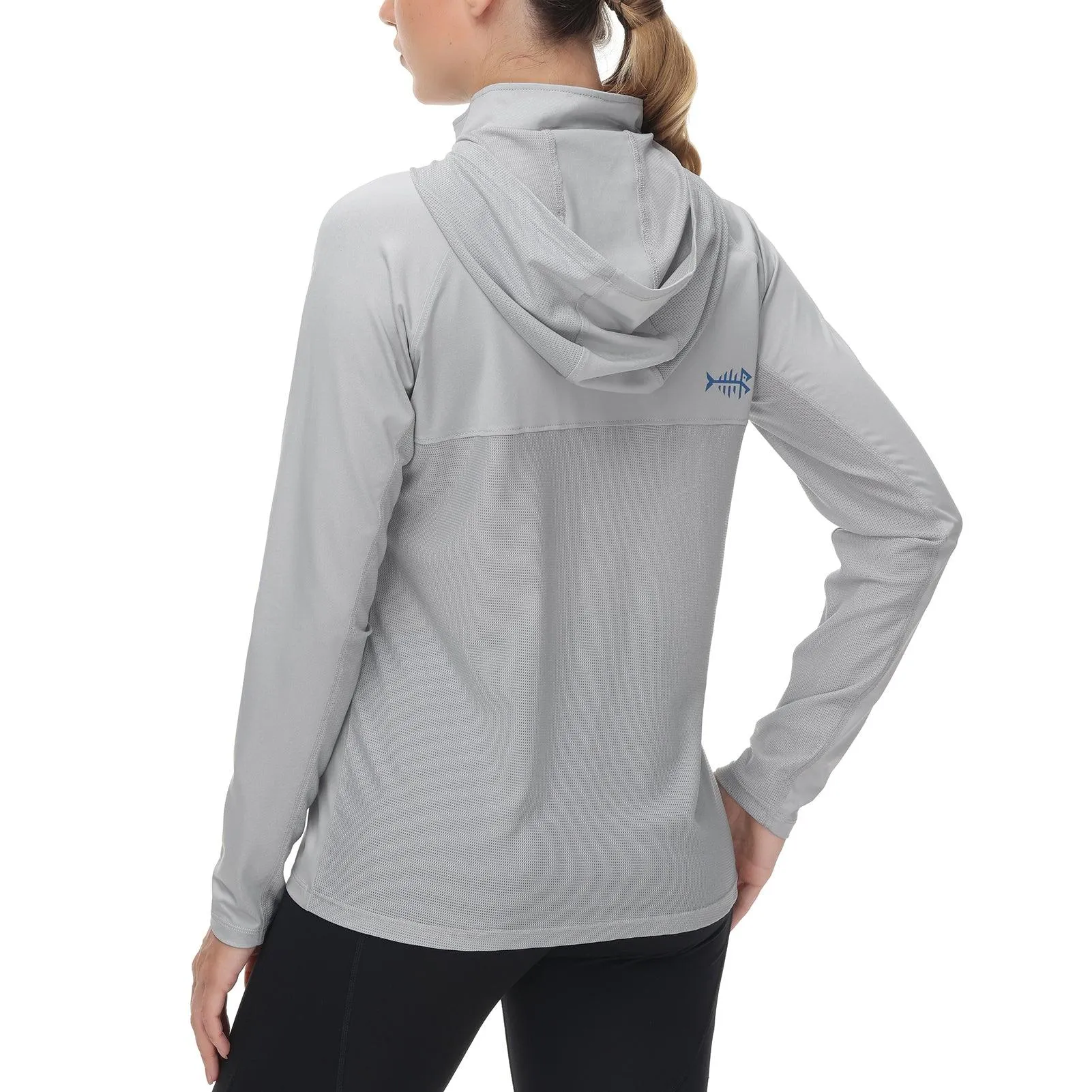 Women’s UPF 50  Long Sleeve Hoodie Half Zip Shirt