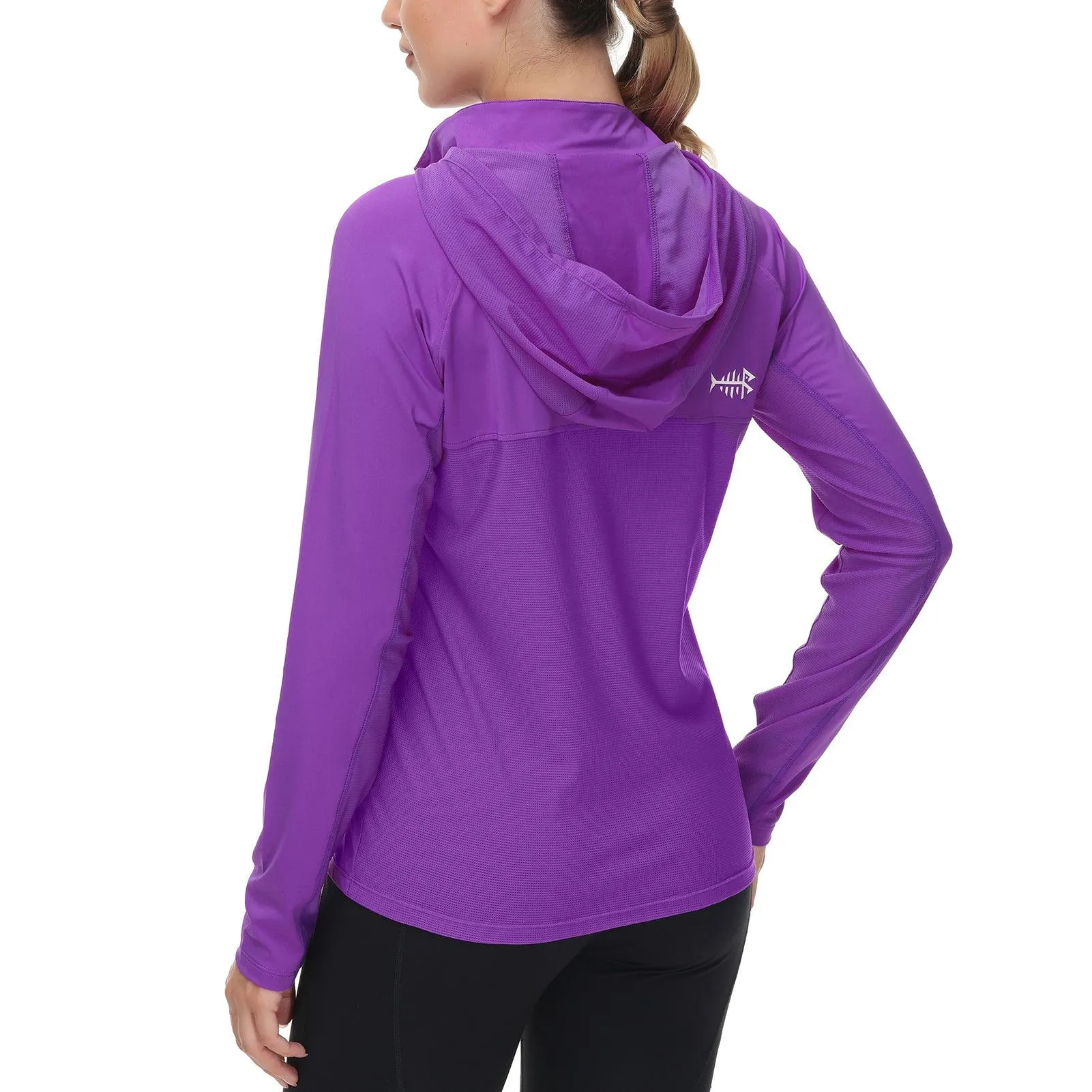 Women’s UPF 50  Long Sleeve Hoodie Half Zip Shirt