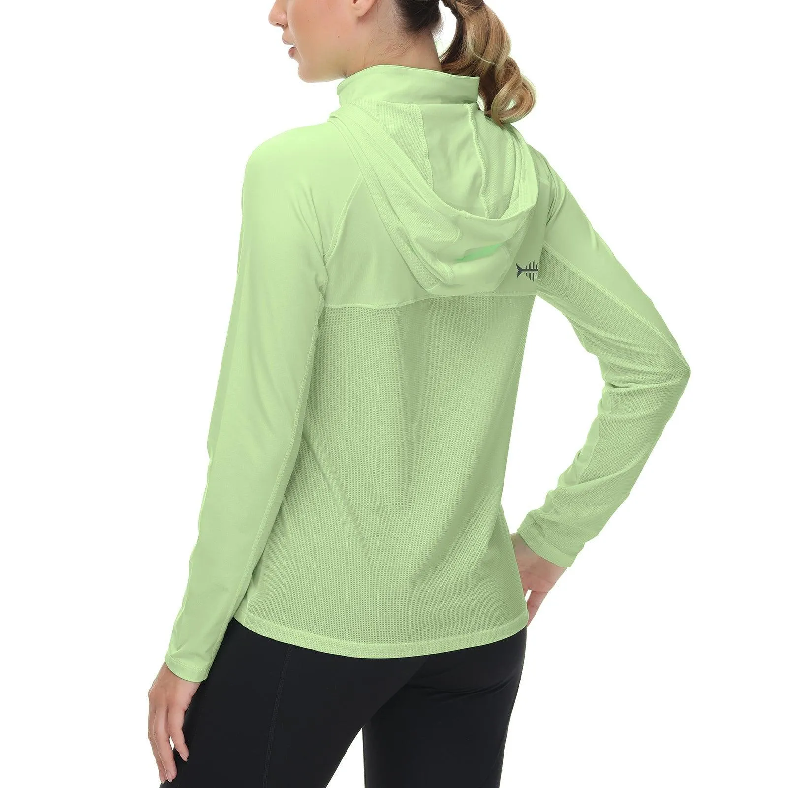 Women’s UPF 50  Long Sleeve Hoodie Half Zip Shirt