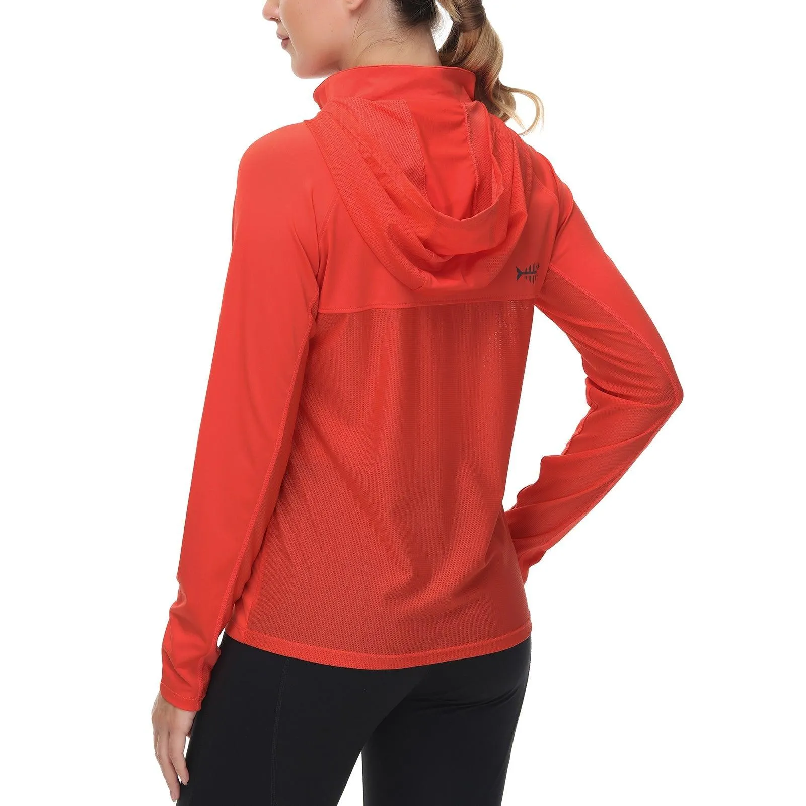 Women’s UPF 50  Long Sleeve Hoodie Half Zip Shirt